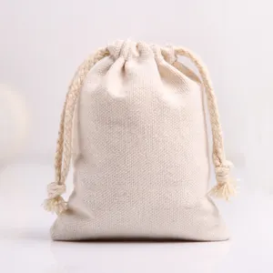 पुन: प्रयोज्य प्राकृतिक कपास/कैनवास उपहार drawstring बैग, कपास उपहार drawstring बैग