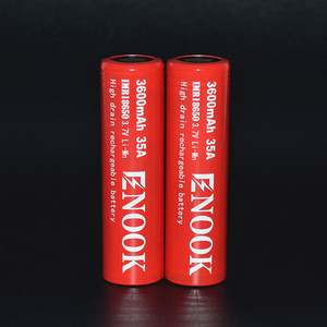 35A Enook 18650 3600 mAh 3.7 V batería recargable con flat top pk LG 20amp HG2 3000 mah batería - Product Image 1