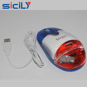 Souris d'eau optique, filaire, USB, cosmétique pour cadeau d'entreprise, remplie avec liquide, avec LOGO lumineux - Product Image 2