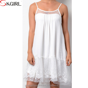 <span class=keywords><strong>Tuniche</strong></span> in Maglia Larga all'Ingrosso, Top Canotta con Estensioni in Pizzo <span class=keywords><strong>Taglie</strong></span> Forti per Donna - Product Image 4