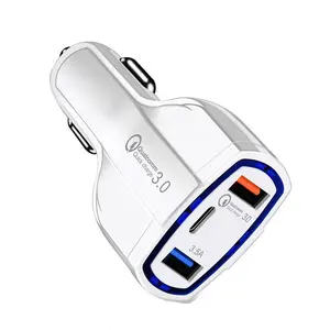 ZMD عالية الجودة USB متعدد المنافذ نوع c شاحن سيارة للجوال هاتف محمول