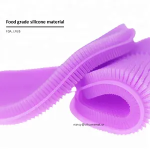 Factory manufacture silicone brush dish washing scrubber silicone cleaning sponge