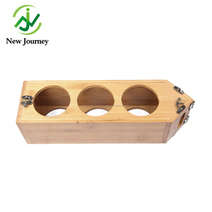 Naturel Écologique pas cher Bambou En <span class=keywords><strong>Bois</strong></span> <span class=keywords><strong>Casier</strong></span> à Vin 3 <span class=keywords><strong>Bouteilles</strong></span> - Product Image 3