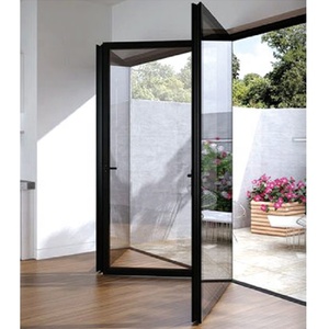 <span class=keywords><strong>Porte</strong></span> patio <span class=keywords><strong>pliante</strong></span> WANJIA haut de gamme en aluminium à rupture de pont thermique, double vitrage, pour extérieur - Product Image 2