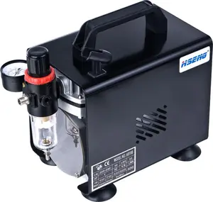 240V 47db Air Compressor Machine Hobby Compressor With Safe Cover Pressure Adjustor Airbrush Compressor