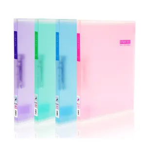 Colorful Clip File Folder Office PP 4 Colors A4 Folder