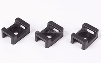 Nouveau Matériel En Nylon Câble cravate titulaire blanc/noir en plastique supports HC-8