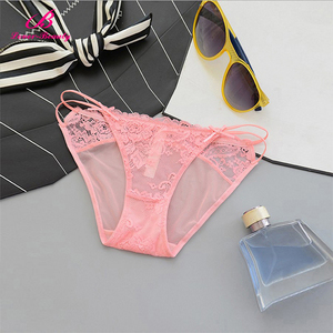 Precio de fábrica del cordón calzoncillos bowknot mujer sexy panty encaje - Product Image 2