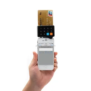 Leitor de Cartão De crédito para Dispositivos Móveis, leitor de cartão de celular com pinpad para EMV card e cartão magnético