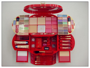 Juego de maquillaje, sombra de ojos, lápiz de cejas, brillo de labios, pincel de maquillaje en polvo, <span class=keywords><strong>Puff</strong></span>, esmalte de uñas con bolsa de maquillaje, Kit de cosméticos - Product Image 4