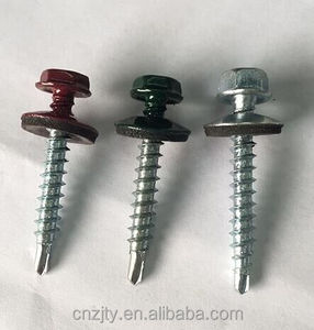 <span class=keywords><strong>Tornillos</strong></span> de autoperforación galvanizados coloridos, tornillo de perforación pintado para techo, hexagonal, chapado en ZINC, todos los tamaños empaquetados a granel (15-25kg)/caja pequeña - Product Image 6