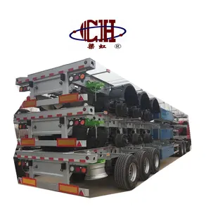 3 Trục Skeleton Chassis Container Bán Trailer Để Bán