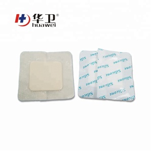 10x10cm perawatan luka bantalan busa silikon untuk pembuangan tekanan mudah diaplikasikan pada kit pertolongan pertama untuk perawatan luka contoh Gratis - Product Image 6
