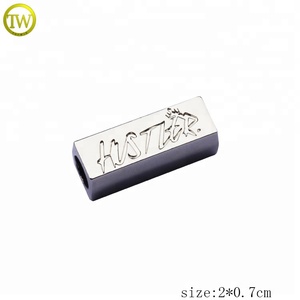 Nickle, бесплатный штамповочный логотип, шнурок, металлические концы шнура для купальных костюмов - Product Image 2