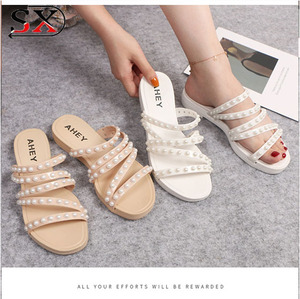 Nuova Estate Glitter Pantofole Paillettes Donne Infradito Scarpe Piatte Lady Beach Sandalo - Product Image 3