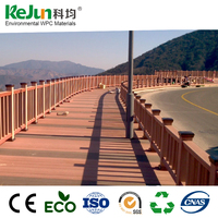 Fabrik Öffentliche Parkbrücke Treppen Holz-Kunststoff-Verbundgeländer China Brückengeländer