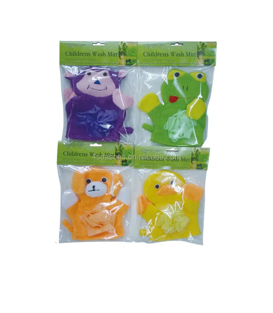 Professional children's bath gloves factory baby bath cleaning gloves baby bath towel