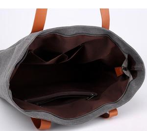 Bolso grande de compras de lona de algodón para mujer - Product Image 4