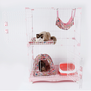 Jaula suave personalizada para mascotas hamaca lienzo colgante gato columpio con ventana impresa patrón cama - Product Image 5