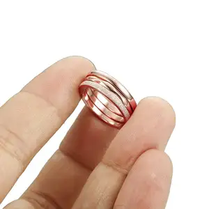 3 Chiếc Nhẫn Cưới Vĩnh Cửu Có Thể Xếp Chồng Lên Nhau Cho Nữ Bằng Thép Không Gỉ 2Mm Bộ Nhẫn Cưới Đính Hôn