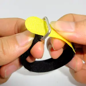 Nylon elastische haken und schleife einstellbare haken und schleife straps