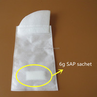 Sachet de résine SAP dissolvable le plus vendu, haute absorption, non toxique, polymère super absorbant, hydrogel, poudre blanche, utilisation portable