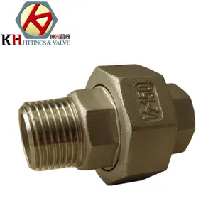 304L or 316L Stainless Steel Casting Pipe Fittings Male and Female Thread Conical Union