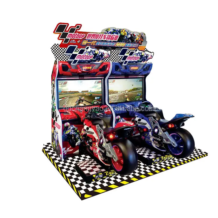 Máquina de jogo de arcade para corrida do carro do mundo do jogo de corrida de dois jogadores | máquina de jogos de arcade do motor gp de diversões