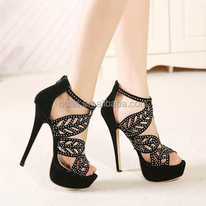 <span class=keywords><strong>Scarpe</strong></span> <span class=keywords><strong>con</strong></span> <span class=keywords><strong>Tacco</strong></span> Alto Sandali Bianchi e Neri e <span class=keywords><strong>Scarpe</strong></span> Eleganti PZ3258 - Product Image 2
