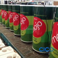 Glacière à boissons ronde CICO 50L avec roues - Réfrigérateur promotionnel pour supermarchés, événements et utilisation en extérieur