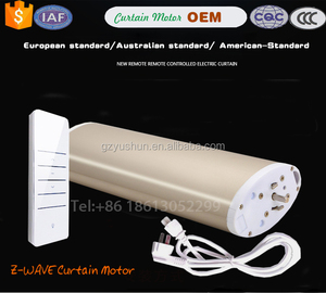 Motor <span class=keywords><strong>de</strong></span> cortina inteligente Zigbee <span class=keywords><strong>de</strong></span> alta calidad Tuya, riel eléctrico moderno personalizable con Control remoto <span class=keywords><strong>para</strong></span> hogar inteligente - Product Image 5