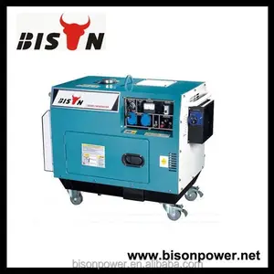 Bò rừng bizon( Trung Quốc) Trung Quốc nhà cung cấp 5,5 kva tiêu thụ nhiên liệu thấp nhỏ im lặng máy phát điện diesel thiết lập