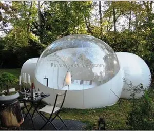 रोमांटिक स्पष्ट बिक्री के लिए विशाल inflatable बुलबुला तम्बू पारदर्शी बुलबुला तम्बू, स्पष्ट बुलबुला घर