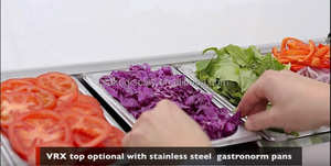 Refrigerador Comercial de Mostrador para Exhibición de Ensaladas con Cubierta de Vidrio - Product Image 6