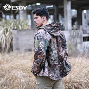 Veste tactique <span class=keywords><strong>softshell</strong></span> imperméable pour homme ESDY Camo Outdoor Hoodie Coat Hunting - Product Image 3