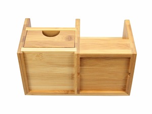 <strong>Desk</strong> <strong>Organiser</strong> with Drawer, Pen Holder <strong>Desk</strong> <strong>Tidy</strong>, Made of Bamboo - Product Image 4