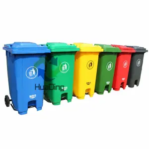 Rubbish Garbage Bin 240L Large Plastic 50 Bulk Sustainable White Lid & Base W/ Plastic Plastic Bin Custom Designed 2 Pieces