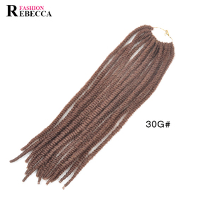 Becca — serrure synthétique à double dreadlocks, 100%, tendance, boucles auriculaires naturelles - Product Image 4