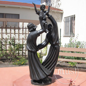 MUSI Metal al aire libre fundido ortodoxo religioso tamaño real San José y María estatua de bronce escultura de la Sagrada Familia - Product Image 5