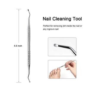 도매 5 in 1 프리미엄 스테인레스 스틸 자란 발톱 제거 클리퍼 발톱 교정 페디큐어 손톱 치료 도구 - Product Image 5