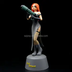 Artificial xjx oem customized resin resin pu sexy japanese nude 3d custom hula girl anime action figures 3d custom girl for art and collectible