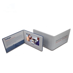 Baterías <span class=keywords><strong>recargables</strong></span> de 7 pulgadas folleto de publicidad lcd tarjeta de felicitación video - Product Image 3