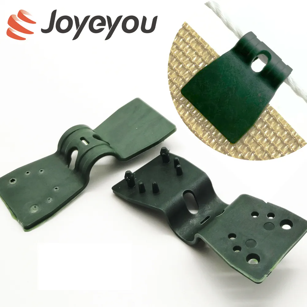 Joyeyou 50 Pack Agriculture Greenhouse Garden Butterfly Clip Clamp Grommets for Fastening Shade Cloth Bird Netting Net Mesh