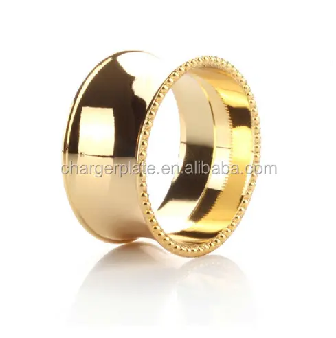 Wedding Christmas Wholesale Rose Gold Silver Napkin Ring and Holder