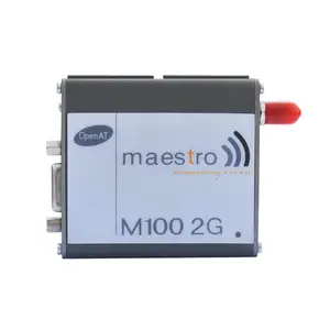 Módem Maestro 100 abierto AT y M2M RS232, GSM y GPRS, sms, mms, recolección de datos, medición de gas/agua/aceite