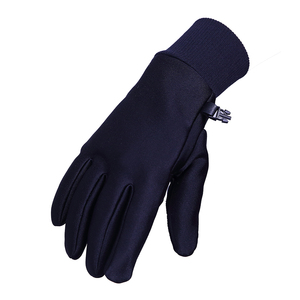 Touch screen black Western equestrian riding gloves - Product Image 3