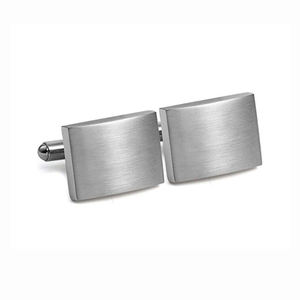 卸売金属工芸品メーカーギフトボックスブランドブランクシルバーステンレス鋼カフスボタンカスタムロゴメンズ用カフスボタン - Product Image 4