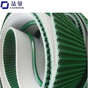 5mm Kaba Üst Yeşil pvc konveyör kayışı Için Eğimli Taşıma Yükleme - Product Image 6