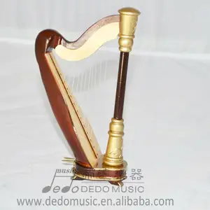 Mini instruments musicaux en bois fabriqué en chine, mini harpe et musique