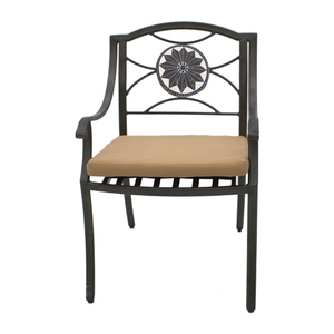 Tresses de foyer d'extérieur avec <span class=keywords><strong>table</strong></span> supérieure en mosaïque, 30 pouces - Product Image 3